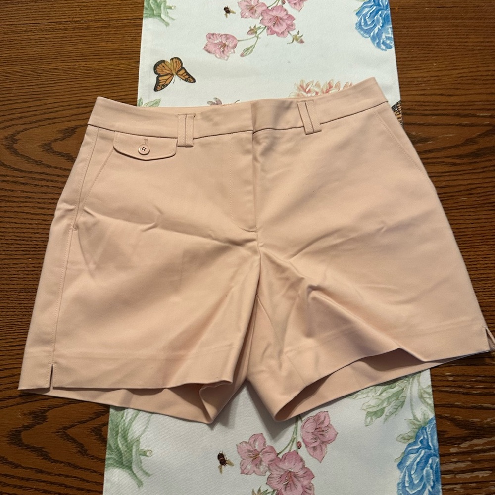 White House Black Market Pink Tailored Bermudas